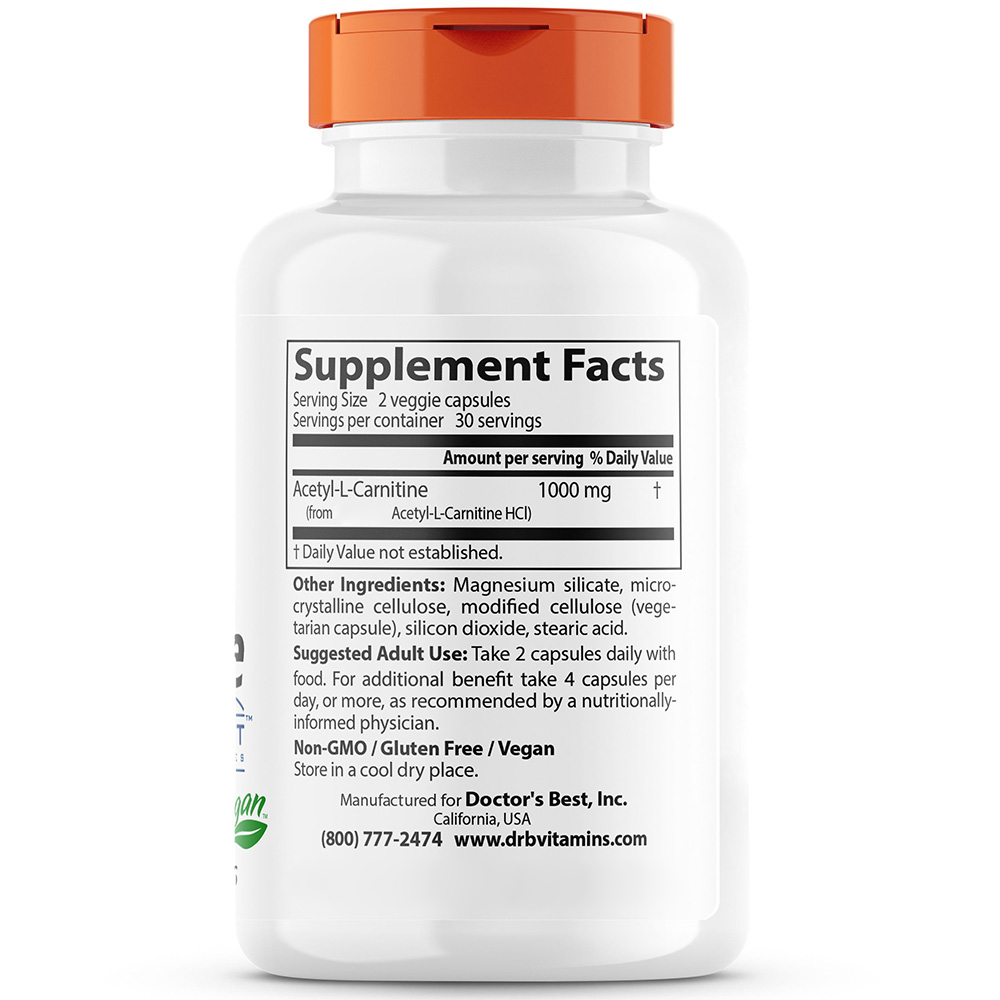 Biosint Carnitine – Acetyl L-Carnitine – 500mg – 60 kapsulių - Image 3
