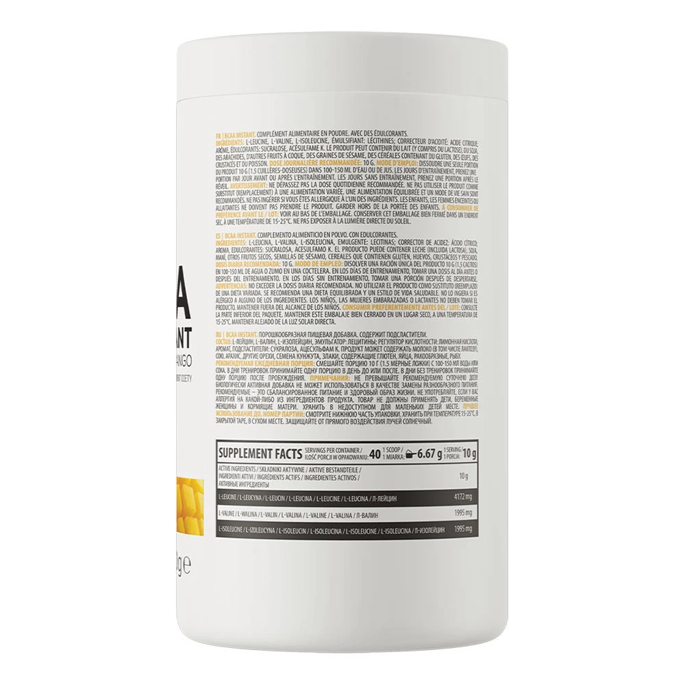 OstroVit – BCAA Instant Mango – 400 g - Image 9