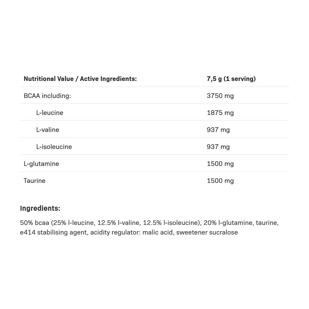 BCAA Max Support – Orange – 500 g - Image 3