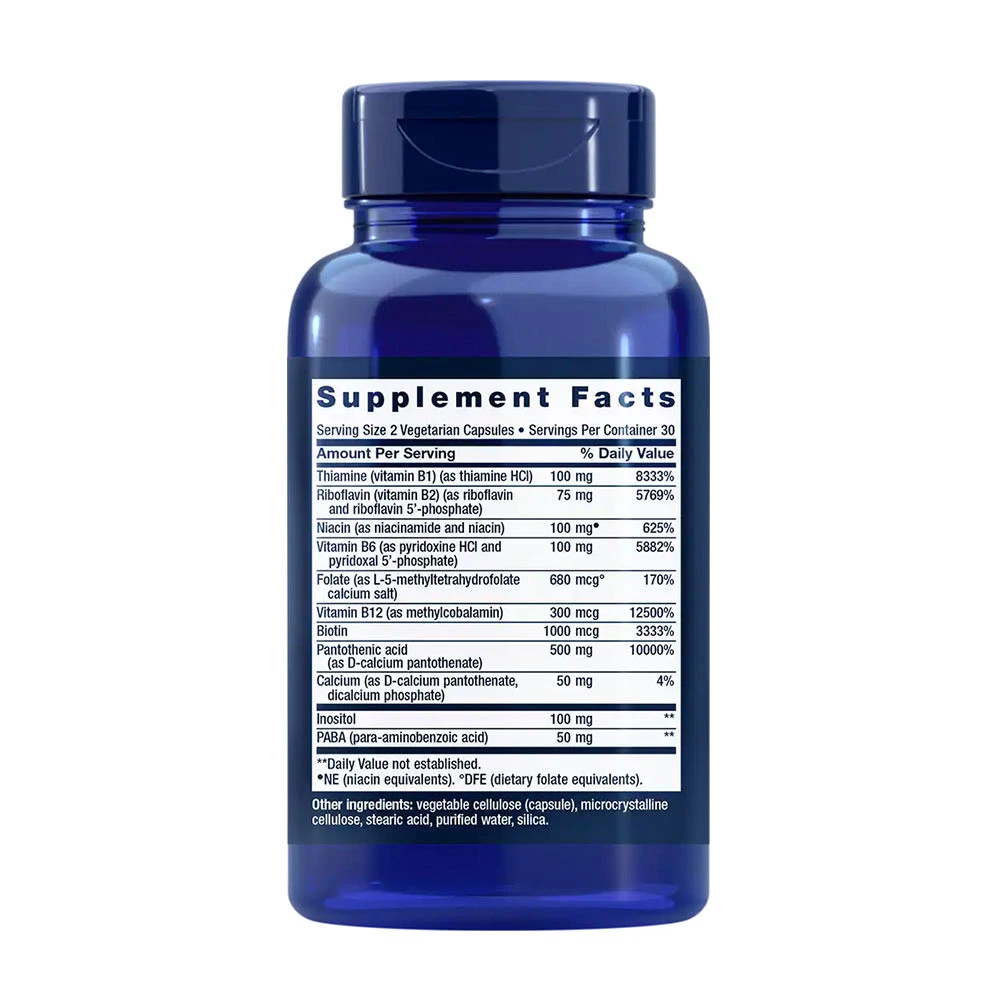 Bio-Active kompletas B-kompleksas – 60 kapsulių - Billede 4