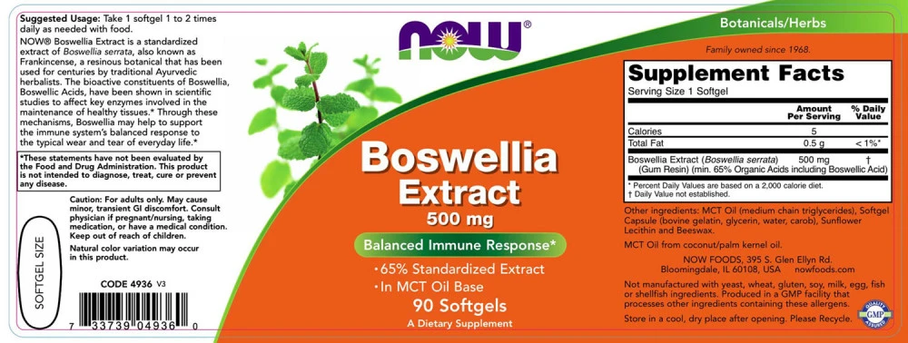 Boswelliaekstrakt – 500 mg – 90 šlapių kapsulių - Billede 2