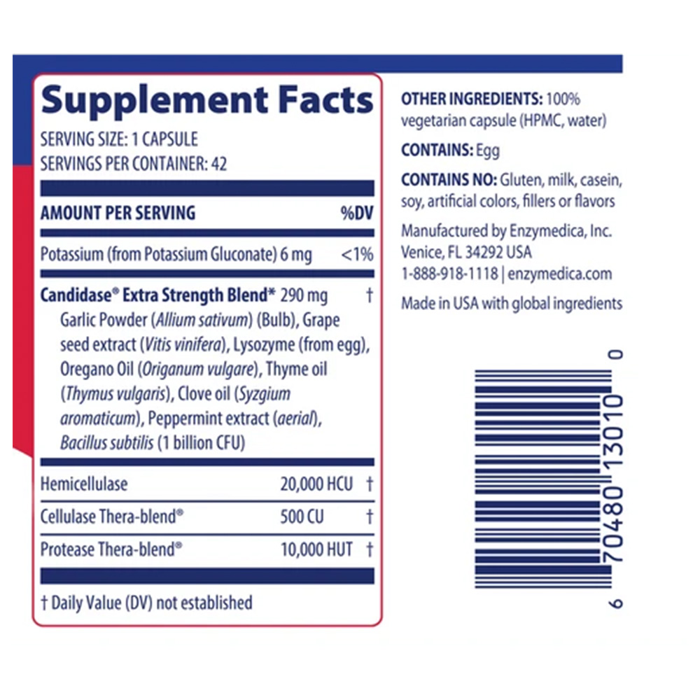 Candidase – Extra Strength – 42 kapsulės - Billede 5