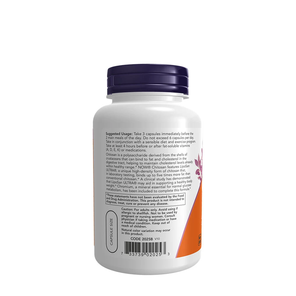 Chitosan – 500 mg plus Chrom – 120 vegetabilske kapsulės - Image 3