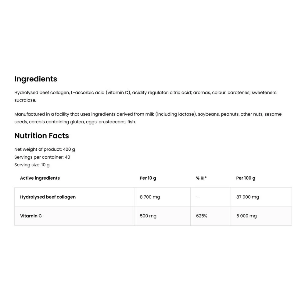 OstroVit – Kollagenas + vitaminas C, ananasas – 400 g - Image 5