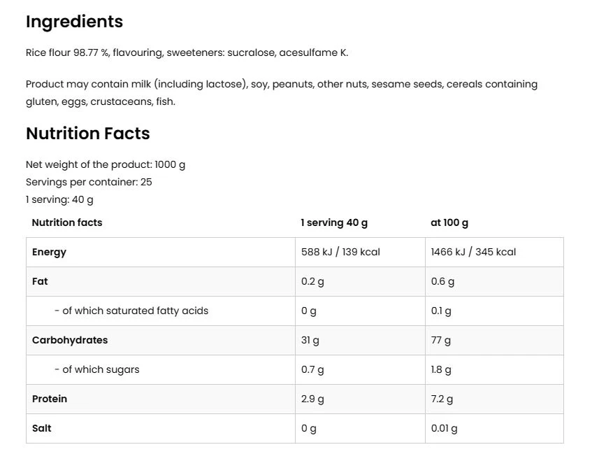 Ostrovit – Riscreme su aviečių skoniu – 1000 g - Image 5