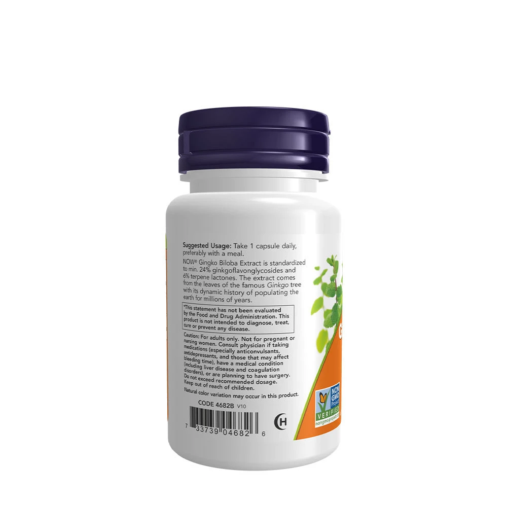Ginkgo Biloba – Dobbelt styrke, 120 mg – 50 kapsulių - Image 3