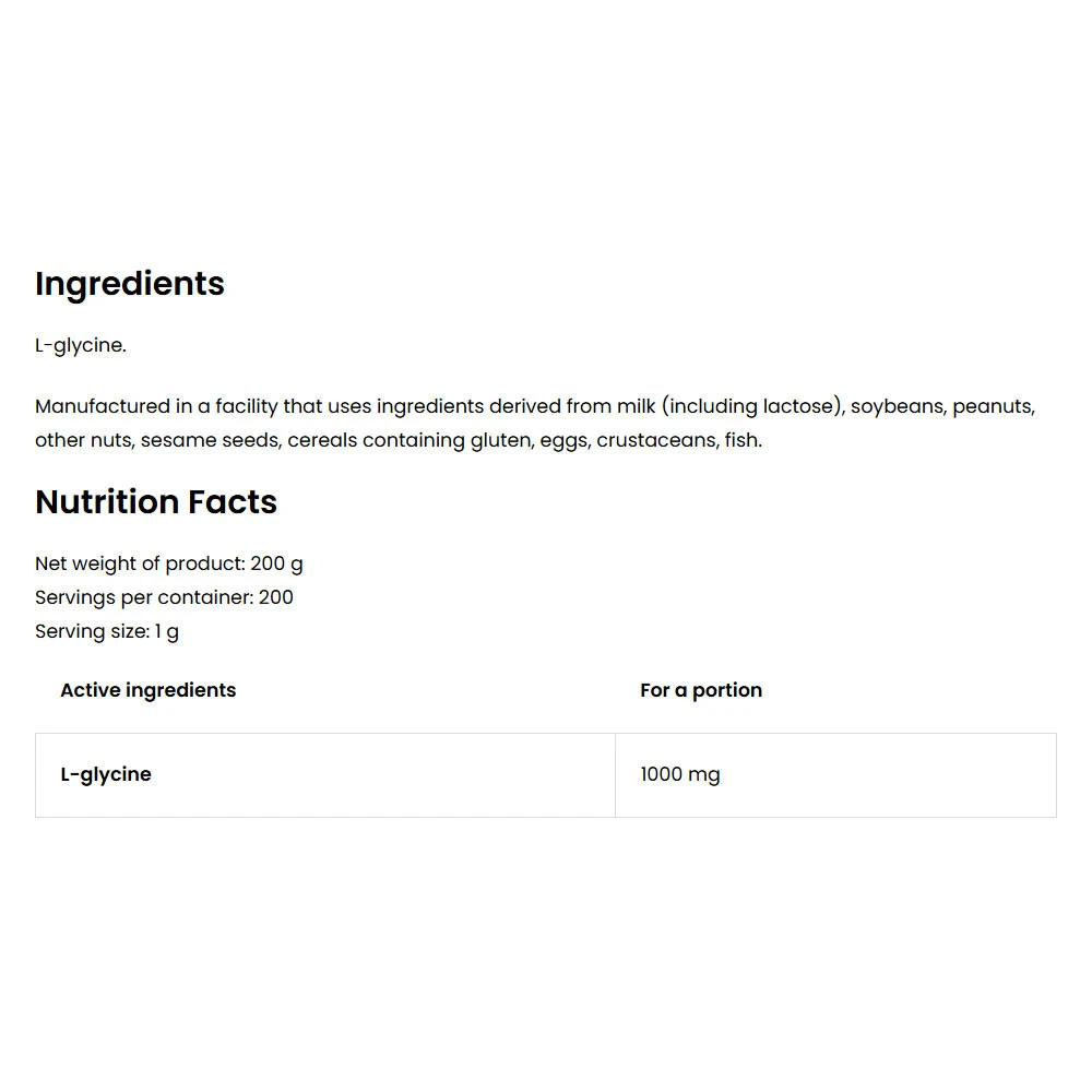 Ostrovit – glicinas, natūralus – 200 g - Image 5