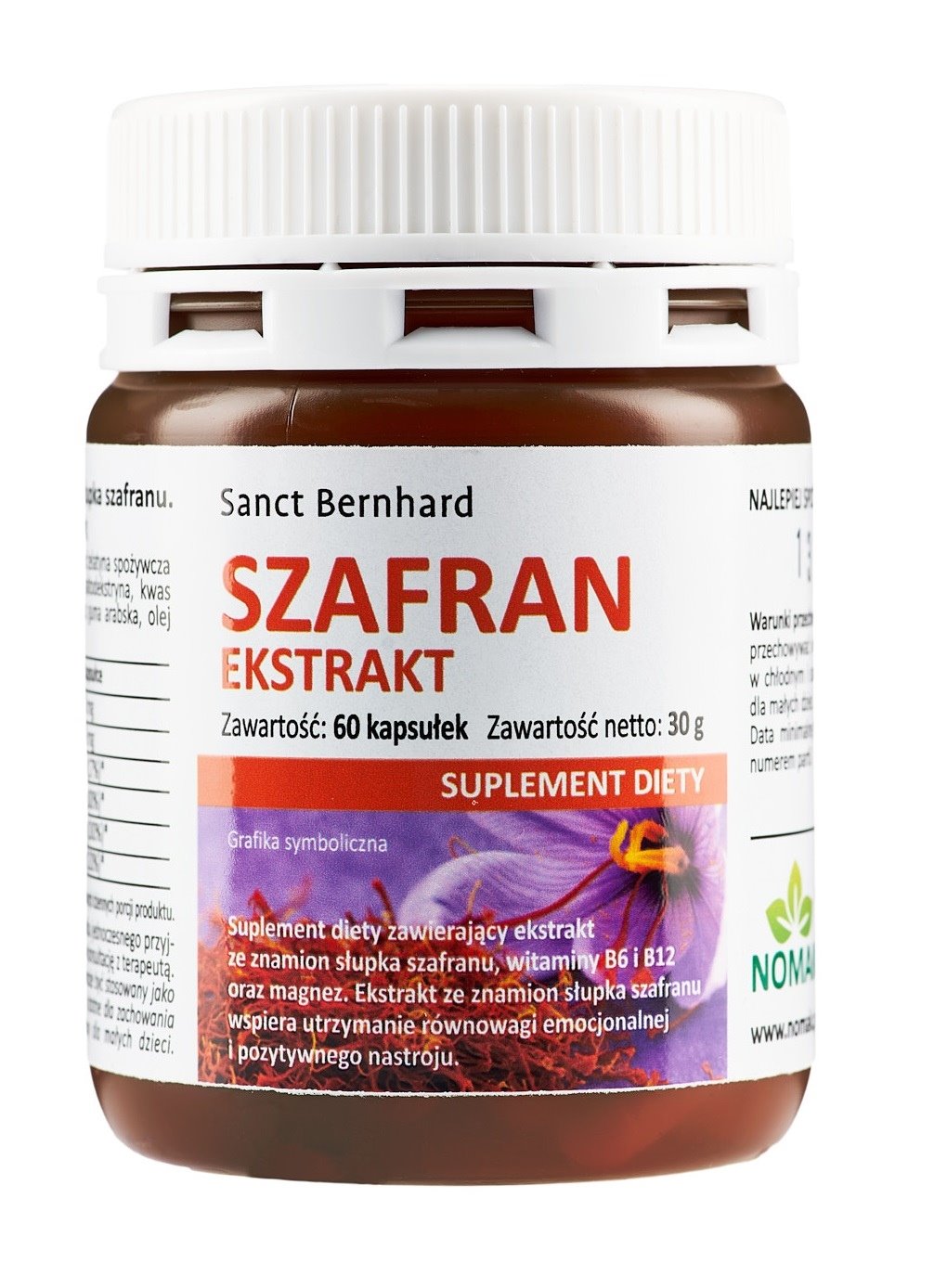 KRAUTERHAUS SANCT BERNHARD Saffron Nerve Capsules (60 caps)