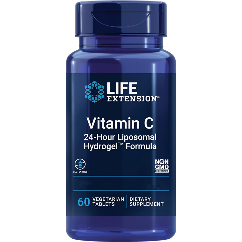 Life Extension – Vitamin C 24-Hour liposominis hidrogelio formulė – 60 veg tablečių - Billede 4