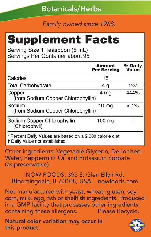 Klorofilo vaistas – Klorofylvæske – 473 ml - Billede 2