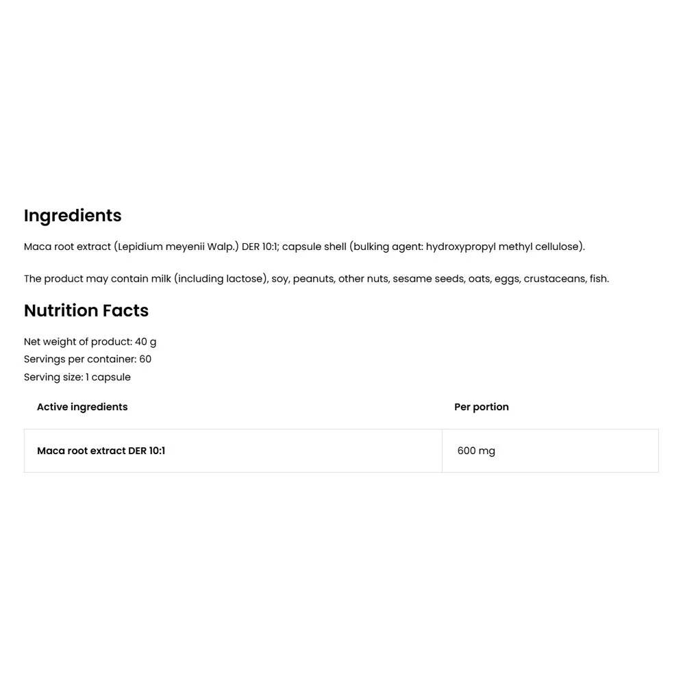 OstroVit – Maca 600 mg, 60 vnt - Image 5