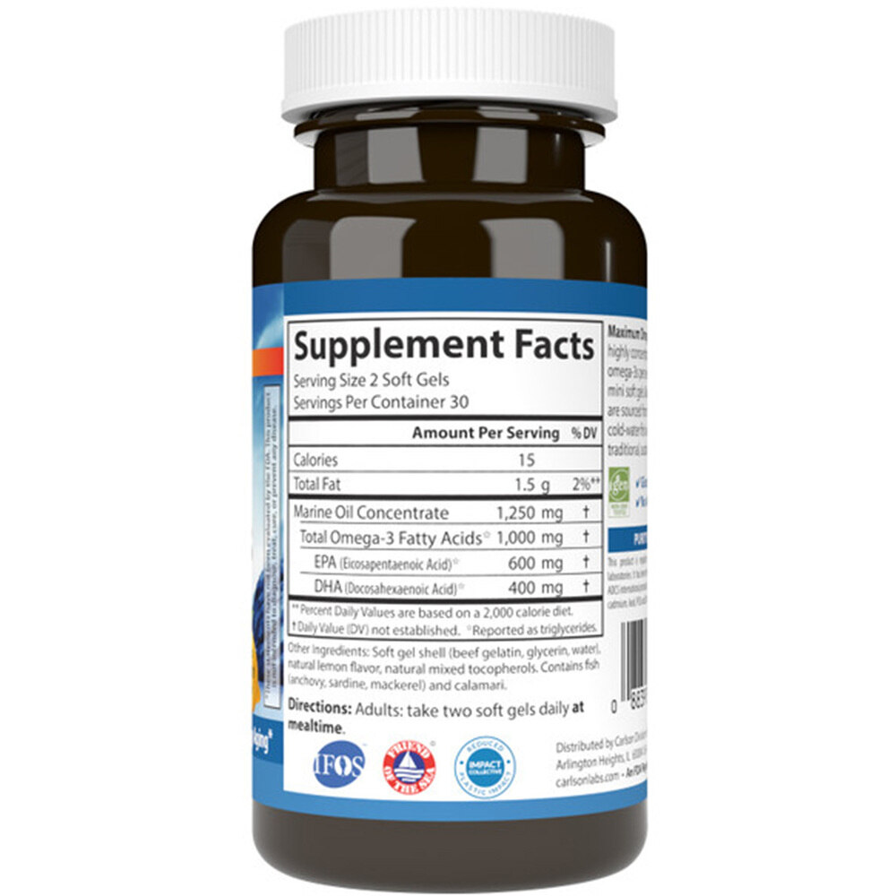 Maximum Omega Minis – 60 + 20 kapsulių - Billede 3