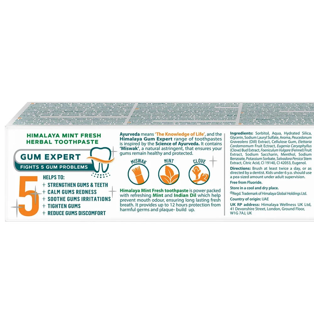 Mynte Frisk – Urte tandpasta – 75 ml - Billede 6