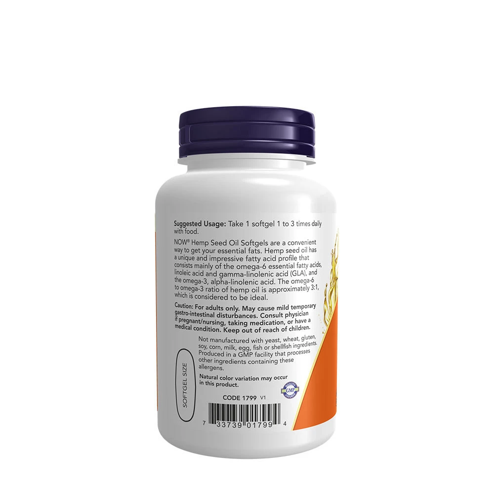 Hampfrøolie – 1000 mg – 120 bløde kapsler - Billede 3
