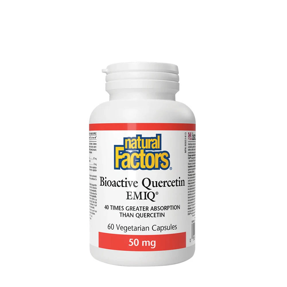 Natural Factors Bioactive Quercetin EMIQ 50 mg (60 Capsules)