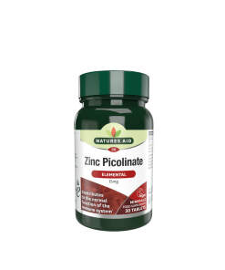 Natures Aid Zinc Picolinate 15 mg (30 Tablets)