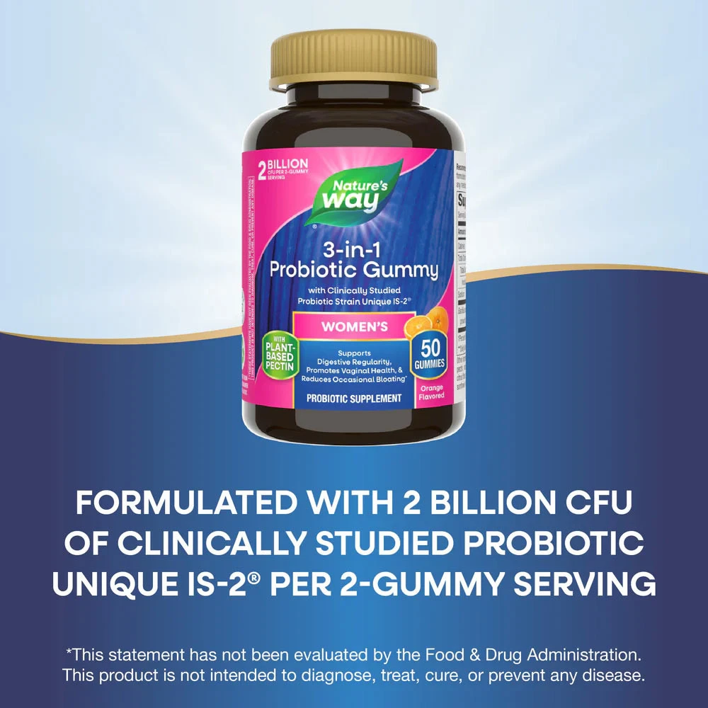 Nature's Way – 3-i-1 probiotikų moterims gummies 50 vnt - Image 11