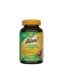 Natures Way Alive!® Calcium + D3 Gummies (60 Gummies)