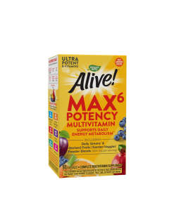Natures Way Alive!® Max6 Max Potency Daily Multivitamin Without Iron (90 Capsules)