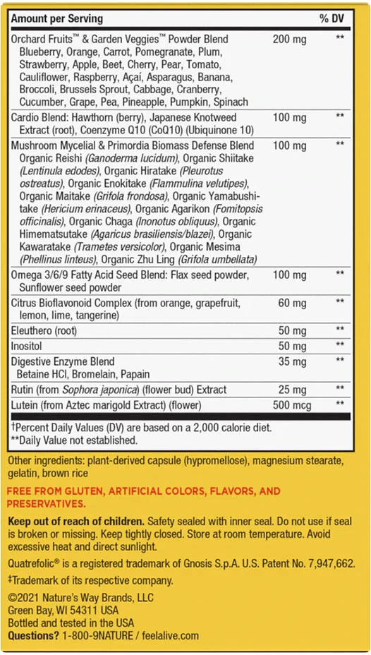 Nature's Way – Alive! Max6 max. potencijos kasdienė multivitaminų be geležies 90 kapsulių - Billede 5