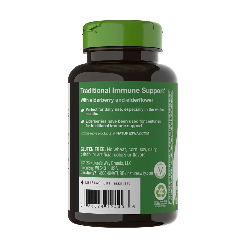 Nature's Way – Black Elderberry 100 kapsulės - Billede 5