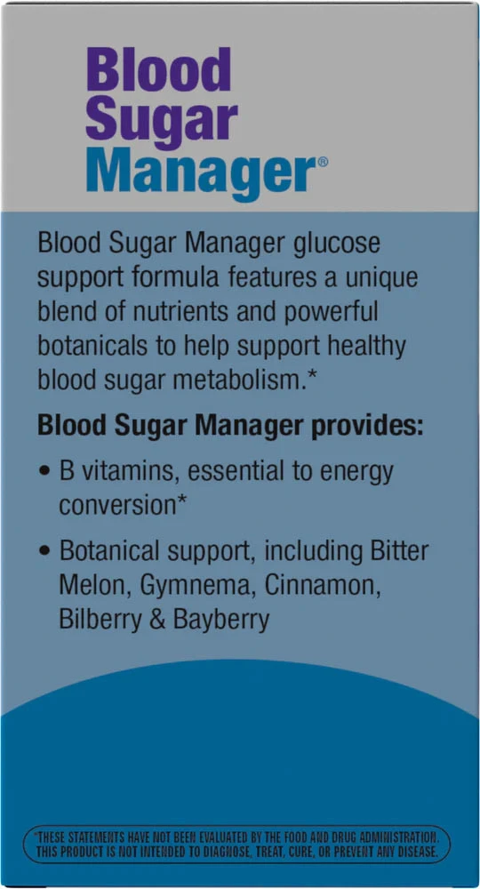 Nature's Way – Blood Sugar Manager tabletės 60 vnt - Billede 6