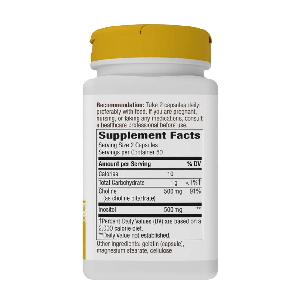 Natures Way – Choline & Inositol 100 kapsulių - Image 2