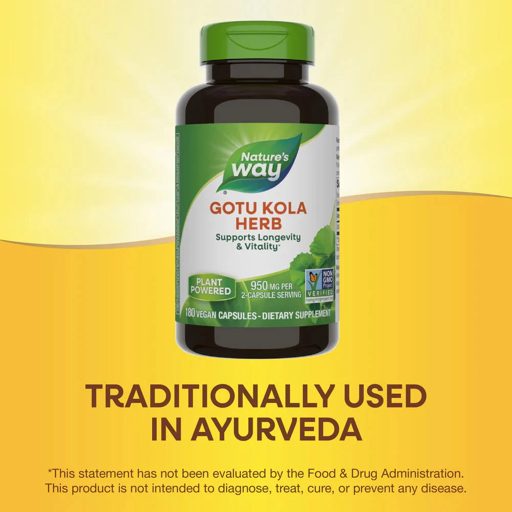 Natures Way – Gotu Kola herb 180 kapsulių - Image 10