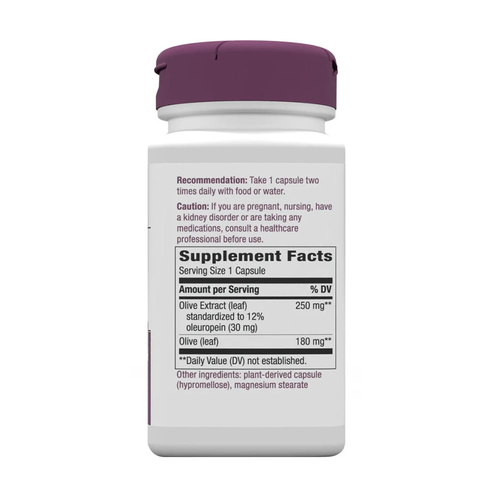 Natures Way – Olive Leaf Premium Extract – 60 kapsulių - Billede 4