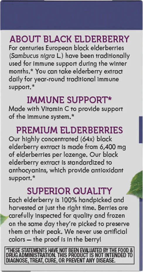 Nature's Way – Sambucus Original pastilės su hybenbėriais – 30 vnt - Billede 5