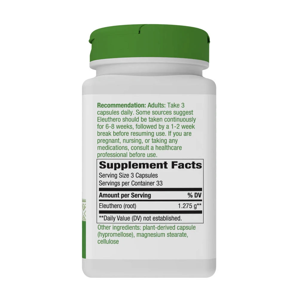 Natures Way – Siberian Eleuthero 100 kapsulių - Image 4