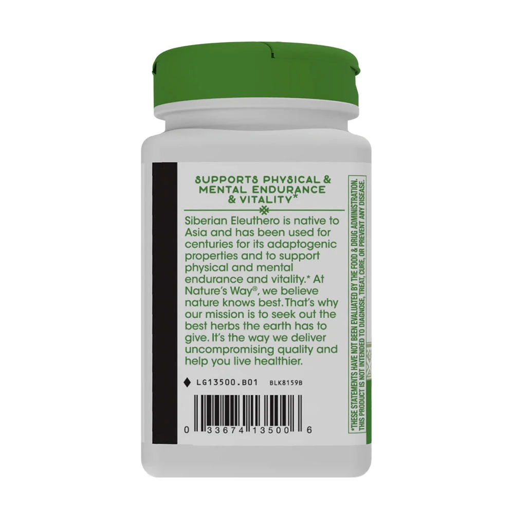 Natures Way – Siberian Eleuthero 100 kapsulių - Image 6