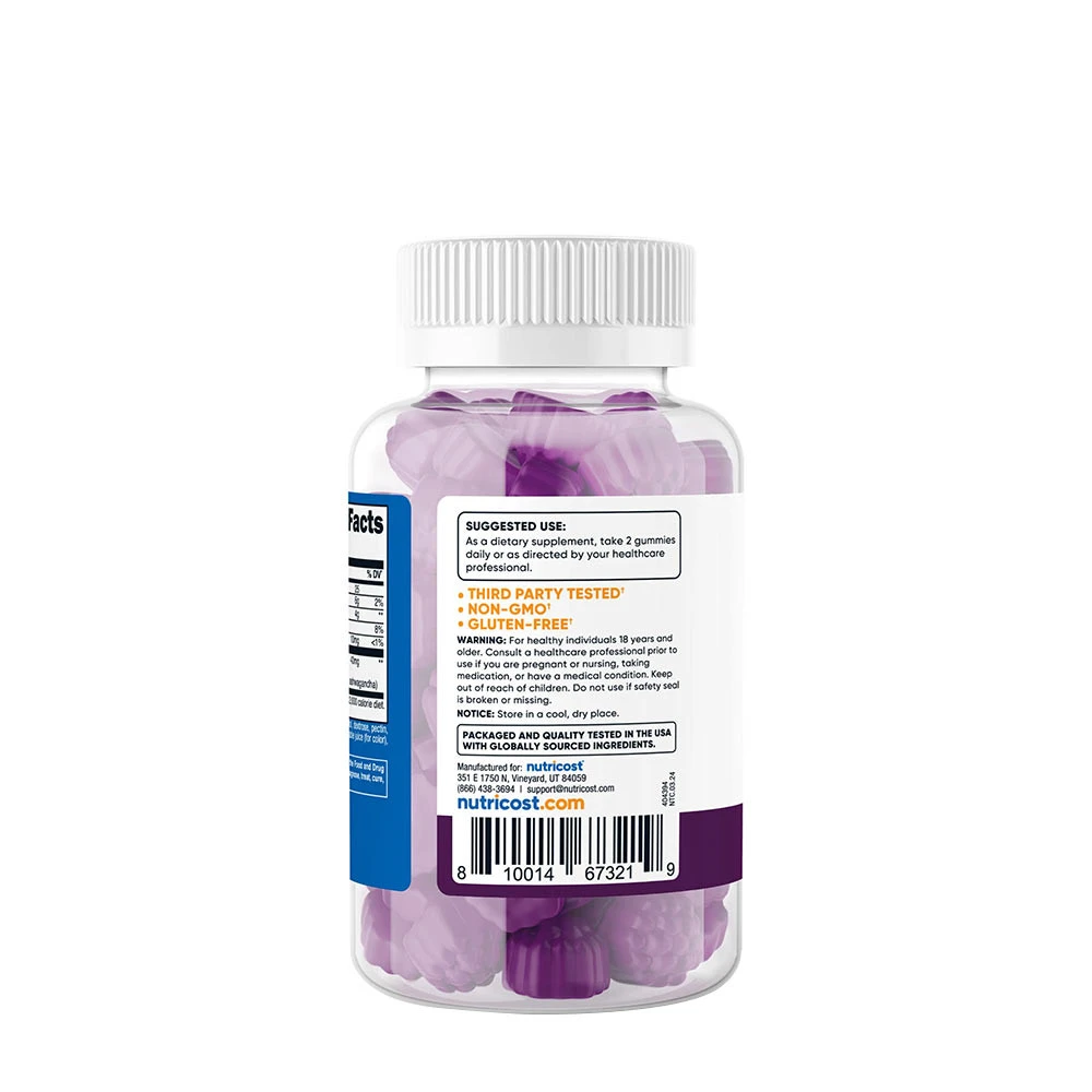 Nutricost – Ashwagandha gummies 1200 mg, blandė bėrų – 60 vnt - Image 7