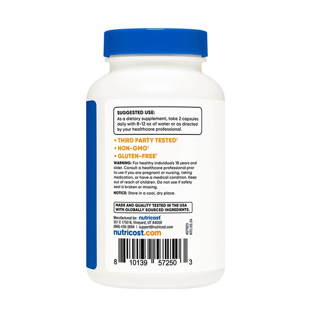 Nutricost – Betain anhidrus (TMG) kapsulės 120 vnt - Image 5