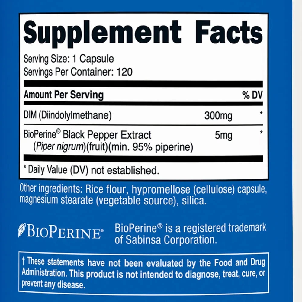 Nutricost – DIM kapsulės 300 mg (120 kapsulių) - Image 5