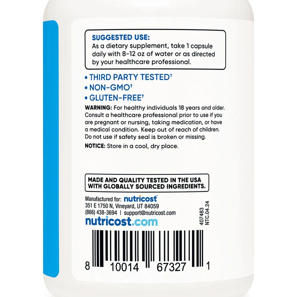 Nutricost – Electrolyte Complex 900 mg, 120 kapsulių - Image 5