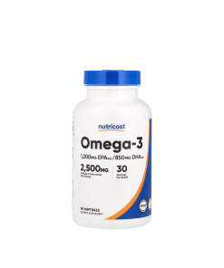 Nutricost Omega-3 2500 mg (90 Softgels)