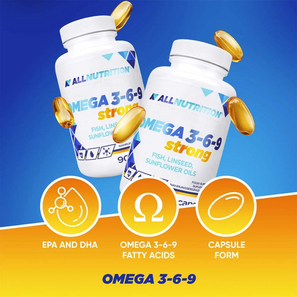 Allnutrition – Omega 3-6-9 Strong – 90 kapsulių - Image 3