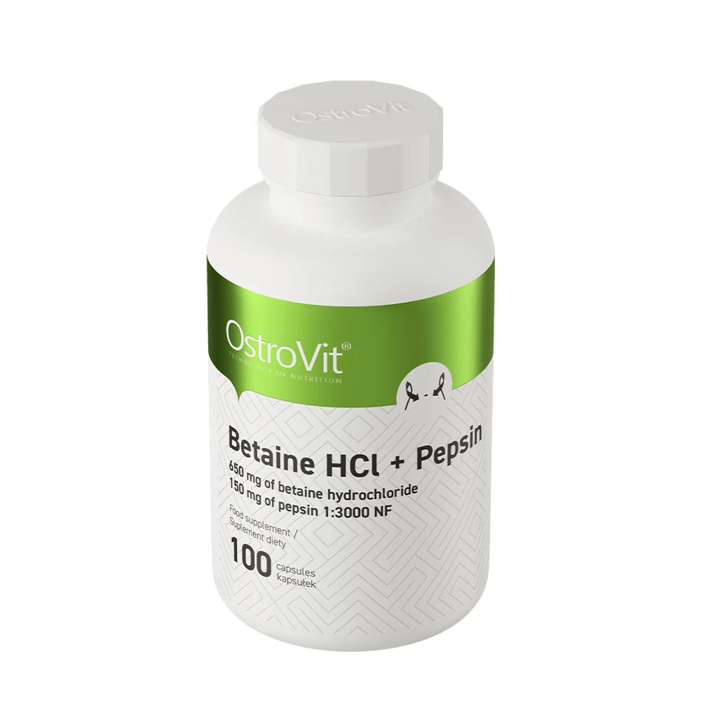 Ostrovit – Betaine HCL + pepsinas – 100 kapsulių - Image 5