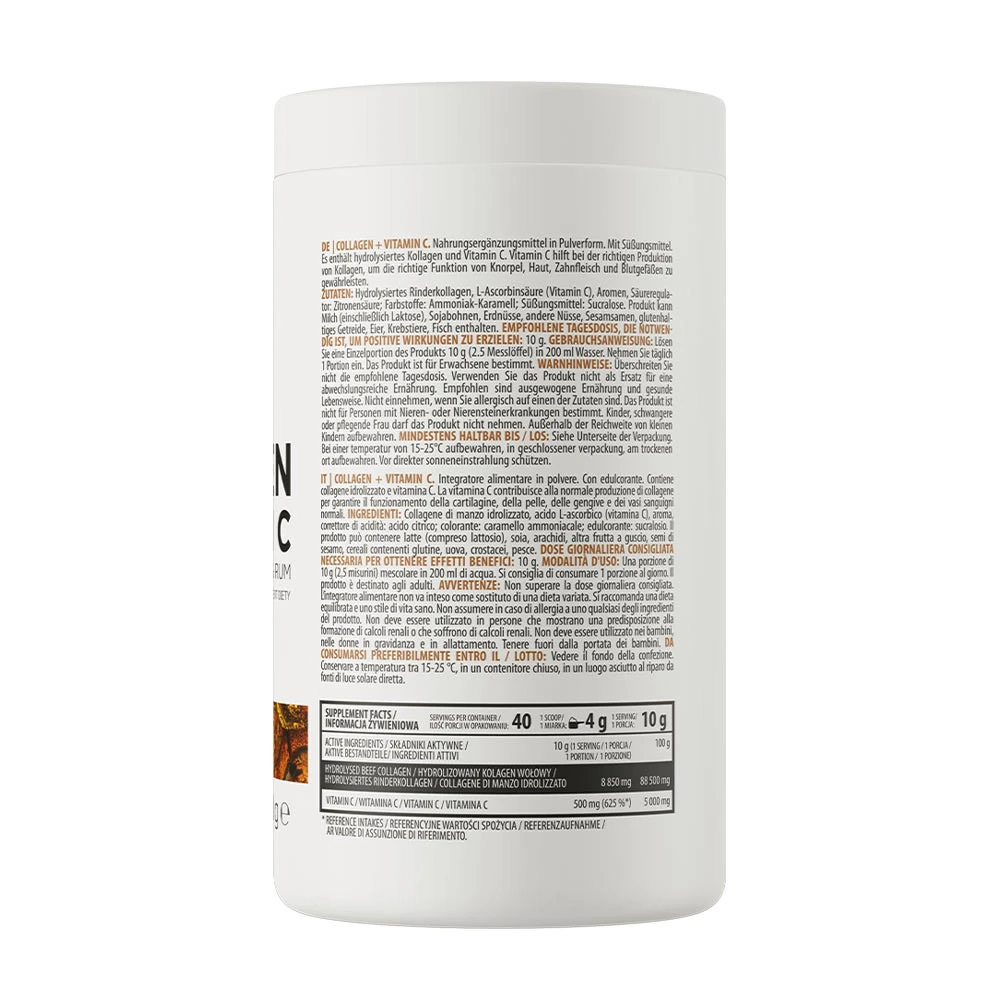 Ostrovit – Collagen + Vitamin C – 400 g, Cola & Rum - Billede 9