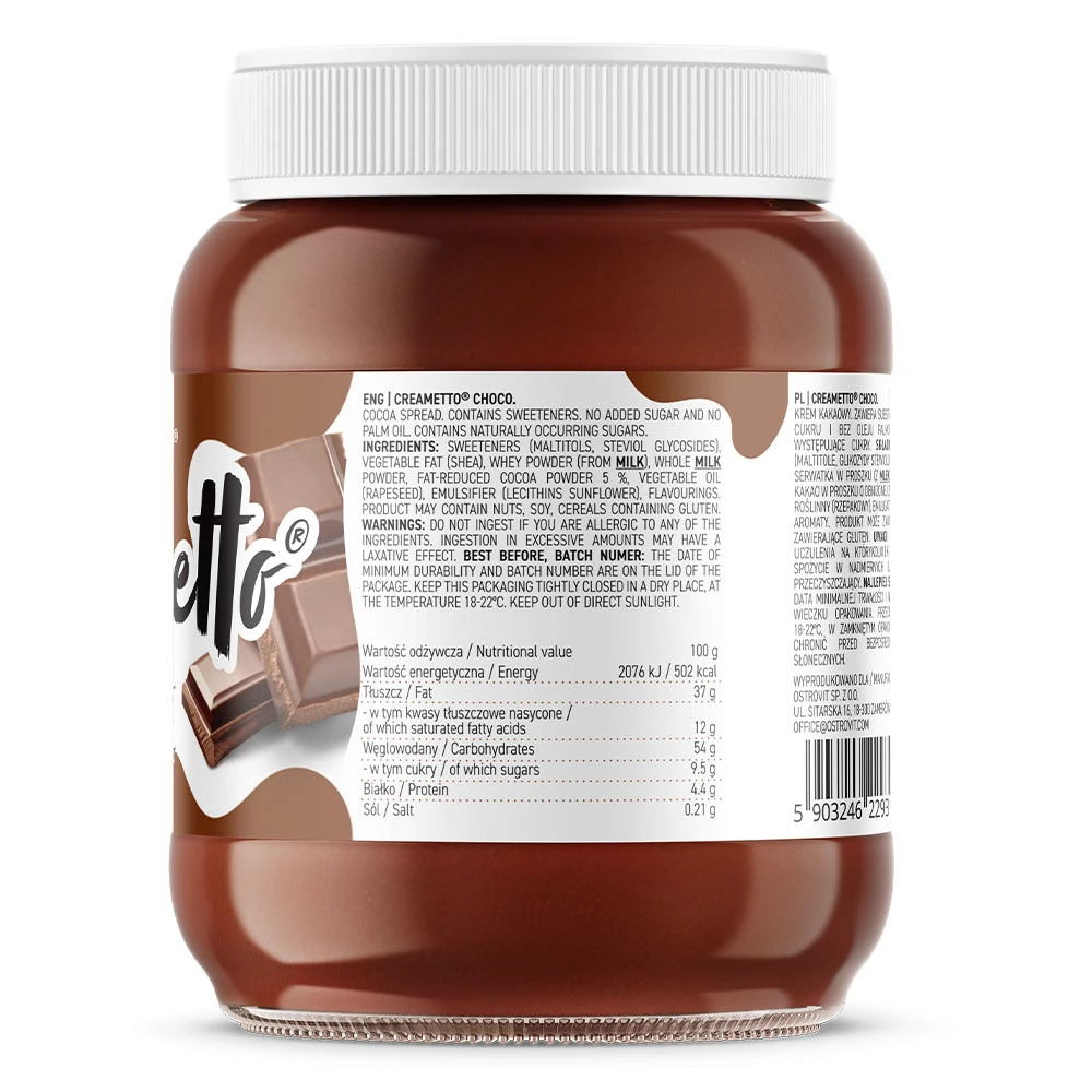 Ostrovit – Creametto šokoladas – 350 g - Billede 5