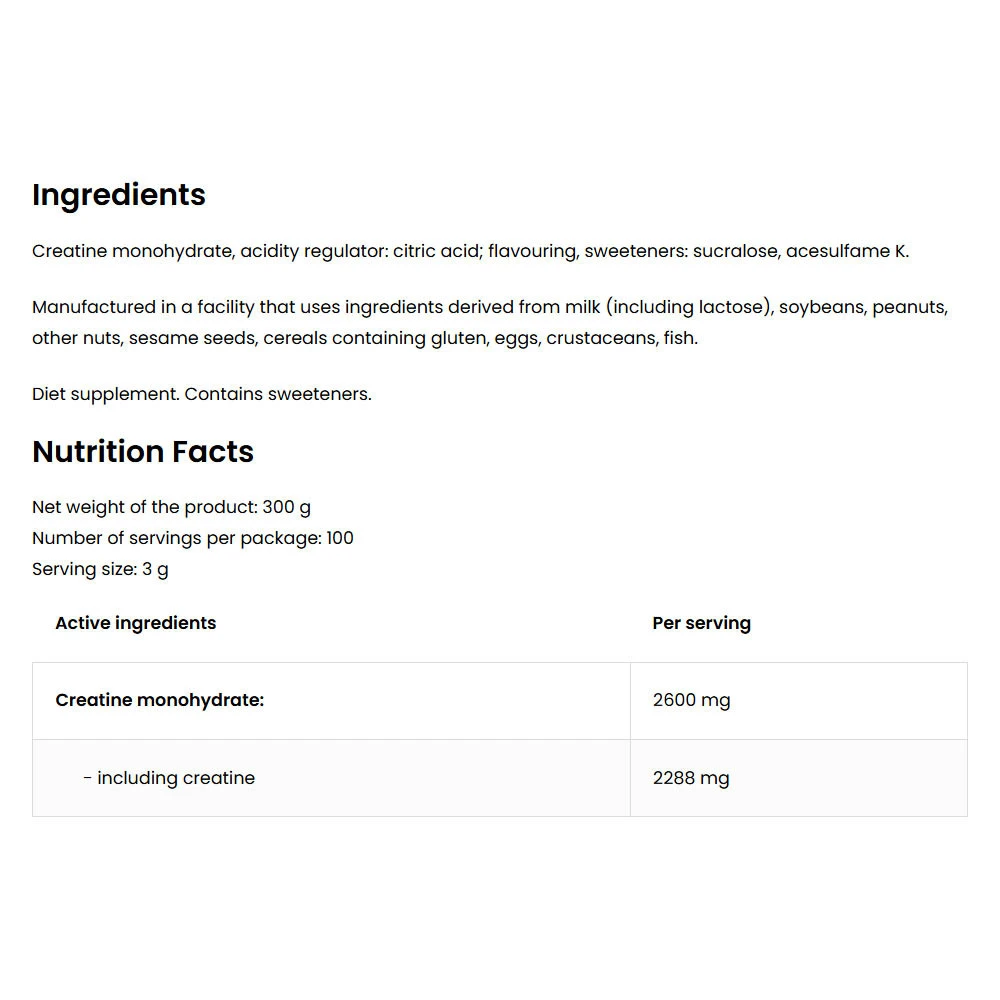 Ostrovit – Kreatino monohidratas citrina – 300 g - Image 5