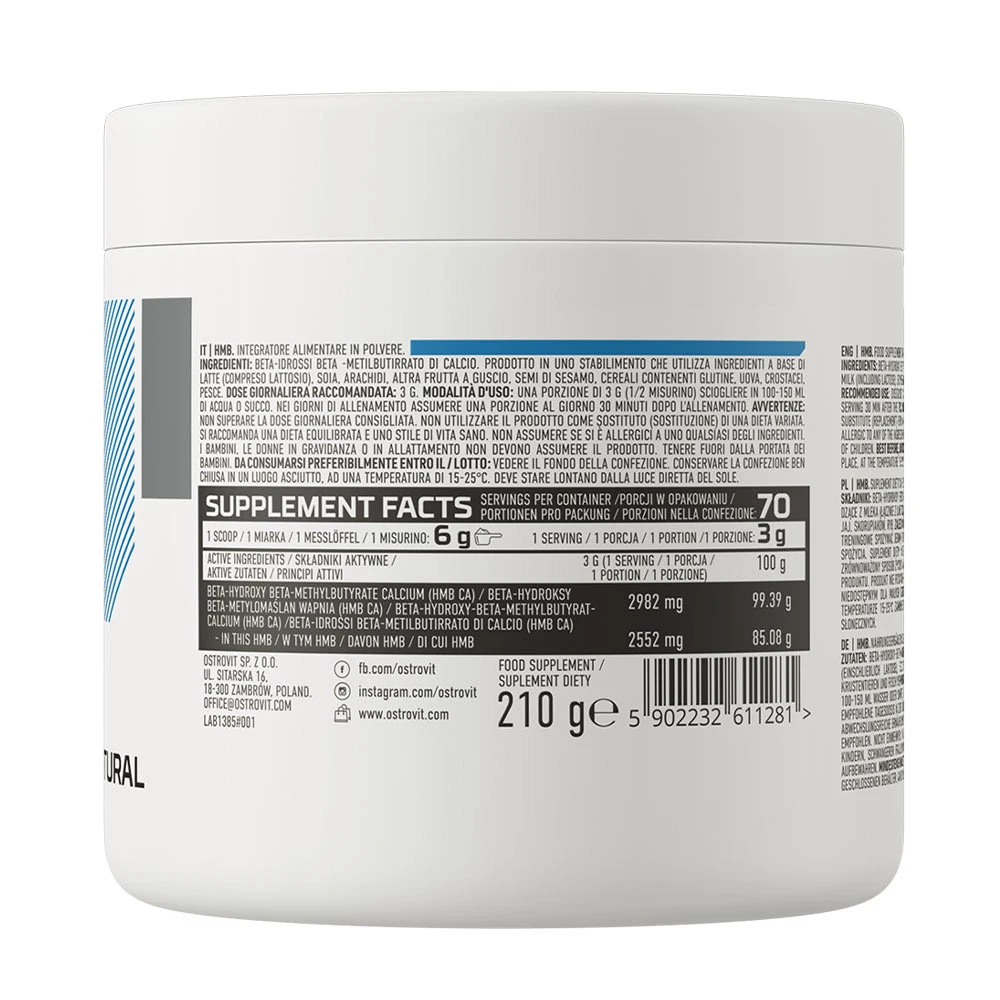 Ostrovit – HMB Supreme Pure – 210 g - Image 6