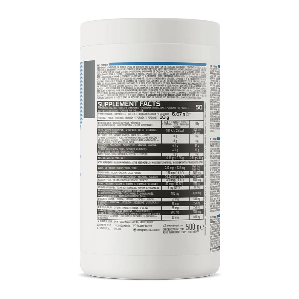 OstroVit – Isotoninis milteliai Citronmynė – 500 g - Image 7