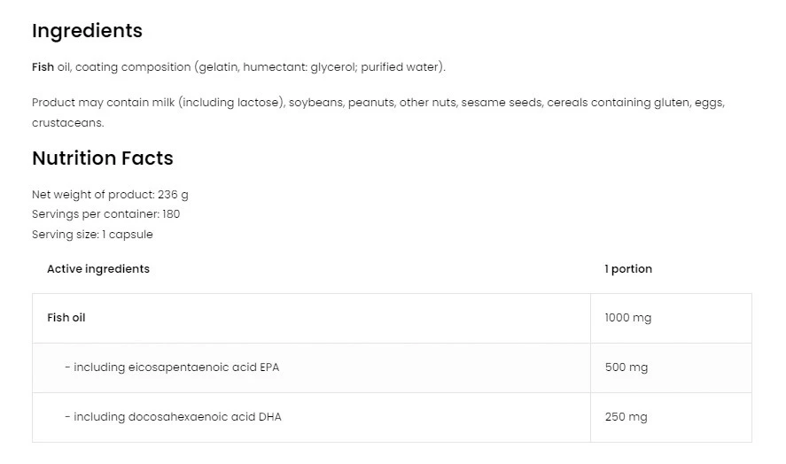 OstroVit – Omega 3 Extreme – 180 kapsulių - Image 2
