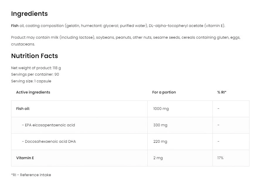 Ostrovit – Omega 3 Ultra – 90 kapsulių - Image 2