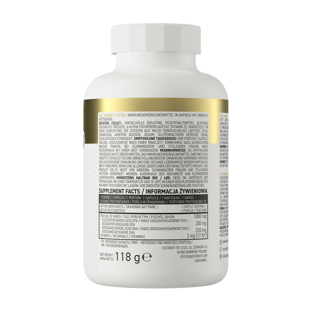 Ostrovit – Omega 3 Ultra – 90 kapsulių - Image 6