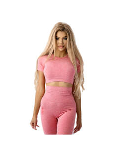 Ostrovit Seamless Short-Sleeve Crop Top (S