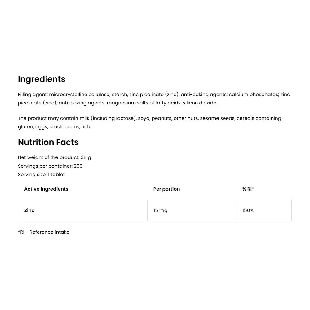 Ostrovit – cinko pikolinatas limited edition 200 tablečių - Image 5