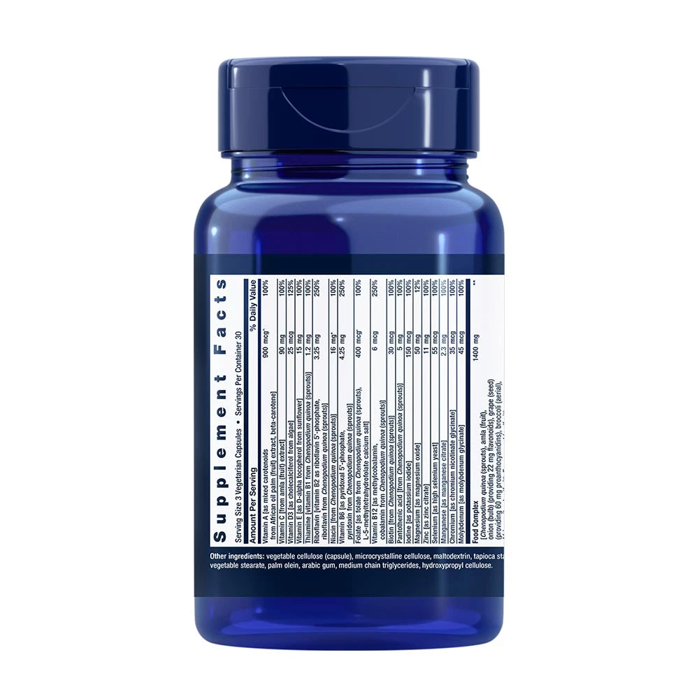 Plantebaseret multivitamin – Multivitaminas su augaliniais ekstraktais – 90 kapsulių - Billede 2